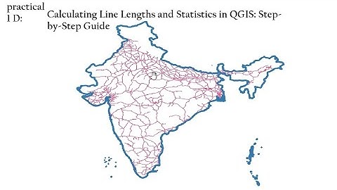 TYBScIT GIS practical 1d:Calculating Line Lengths and Statistics in QGIS: Step-by-Step Guide