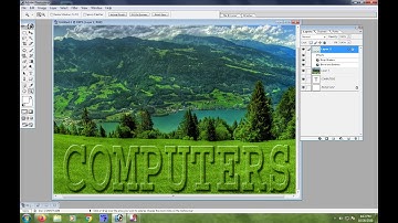 CREATE GRASS TEXT EFFECT TUTORIAL IN PHOTOSHOP#by TechByCool#cooltech#telugu