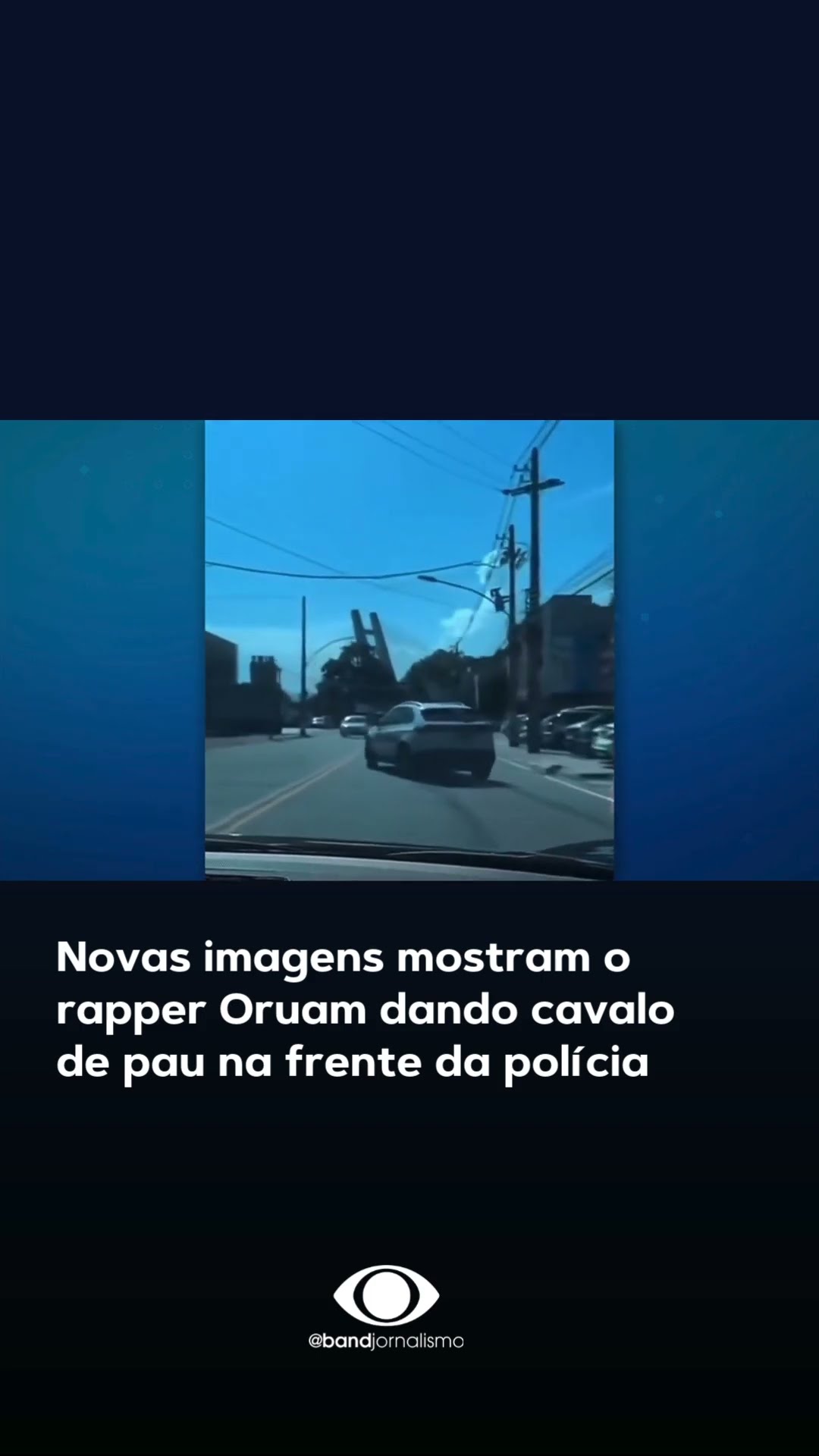 Imagens mostram rapper Oruam dando cavalo de pau #shorts