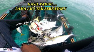 HASIL PADU WALAUPON DAH LAMA AKU TAK TURUN KAYAK..KAYAK FISHING MALAYSIA..VLOG # (143)