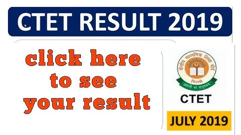 CTET 2019 | Result declared : click here to check result