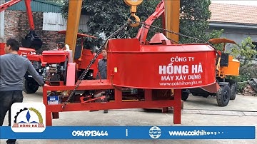 Máy trộn bê tông cưỡng bức cố định Hồng Hà CB2000 (1,5m3) côn số xuất xưởng đi Gò Công - Tiền Giang