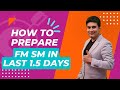 How to prepare for ca inter fmsm in last 15 days before exam   fmsm preparation strategy