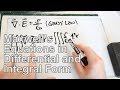 Converting Maxwells Equations from Differential to Integral Form