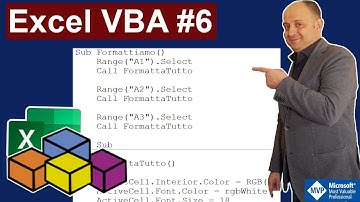 Excel VBA #6 Call Statement, Istruzione per richiamare una Macro dentro un altra Macro