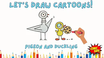 How To Draw Pigeon and Ducking | Drawing Tutorial for Kids