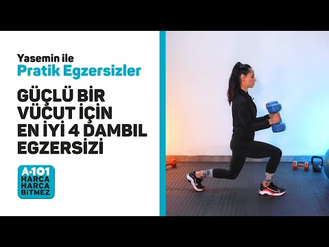 Vücudunuzu Güçlendirin - Dambıl Egzersizi | Yasemin ile Pratik Egzersizler #A101