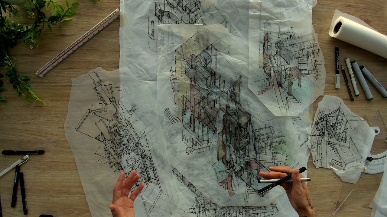 How to Iterate & Sketch using Tracing Paper: Drawing in Architecture ...