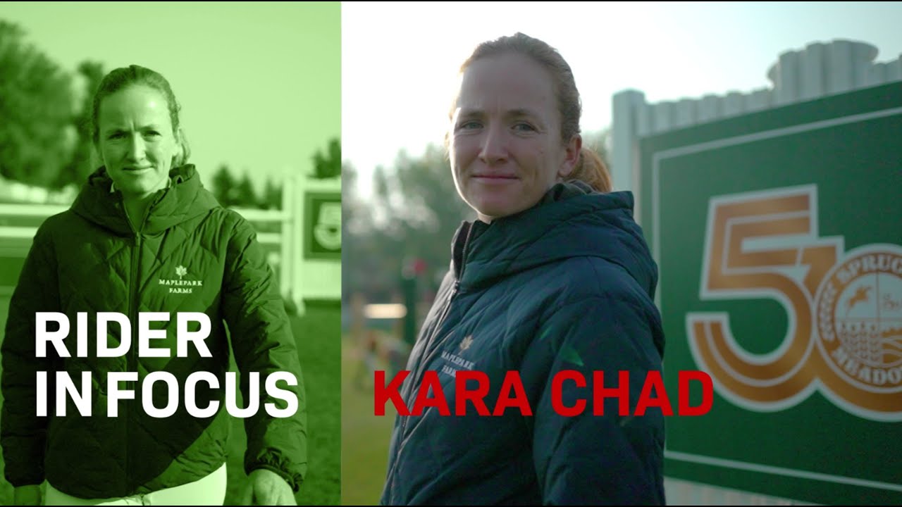 Feature on horse rider Kara Chad at Spruce Meadows