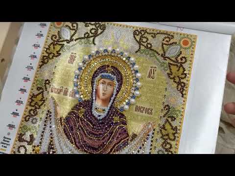 ПРОЦЕСС ВЫШИВКИ ИКОНЫ ПОКРОВ 🕊