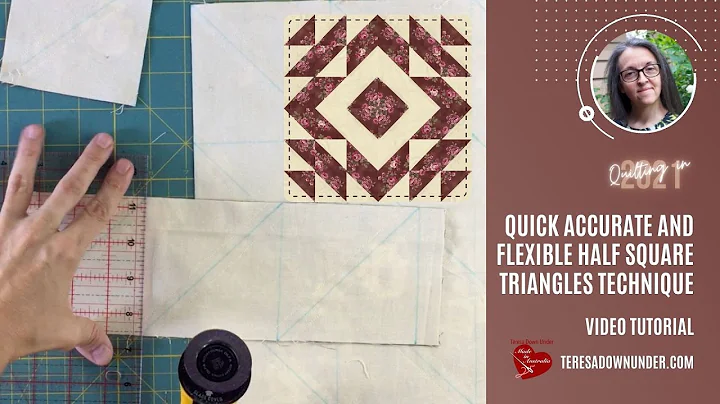 Quick, accurate and flexible half square triangles...