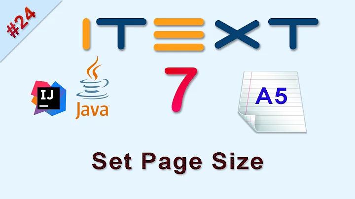 #24 Set page size in PDF : iText 7 Java