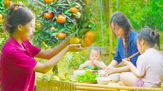 7 Days: The Life of a 17-Year-Old Single Mother - Harvest orange gardens, Cooking & Raising Children by Huong's Farm 1,192 views 2 months ago 1 hour, 1 minute