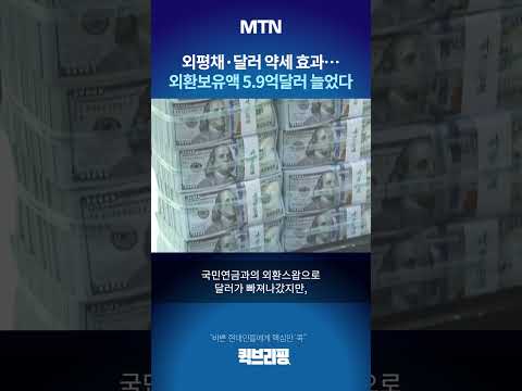 [퀵브리핑] 외평채·달러 <strong>약세</strong> 효과…외환보유액 5.9억달러 늘었다