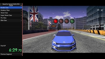Speedrun Need for Speed Shift (PSP) - Any % (4 h 3 min 48 sec)