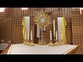 Exposition of the Blessed Sacrament (May 1, 2020)