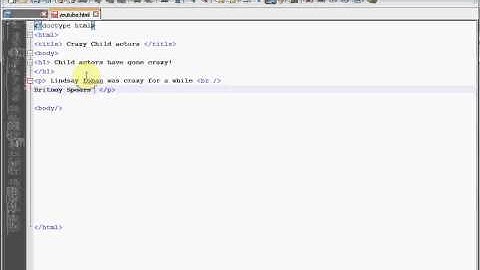 HTML and CSS Tutorial 2 paragraphs headers line breaks
