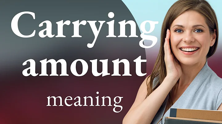 Understanding "Carrying Amount" in Accounting