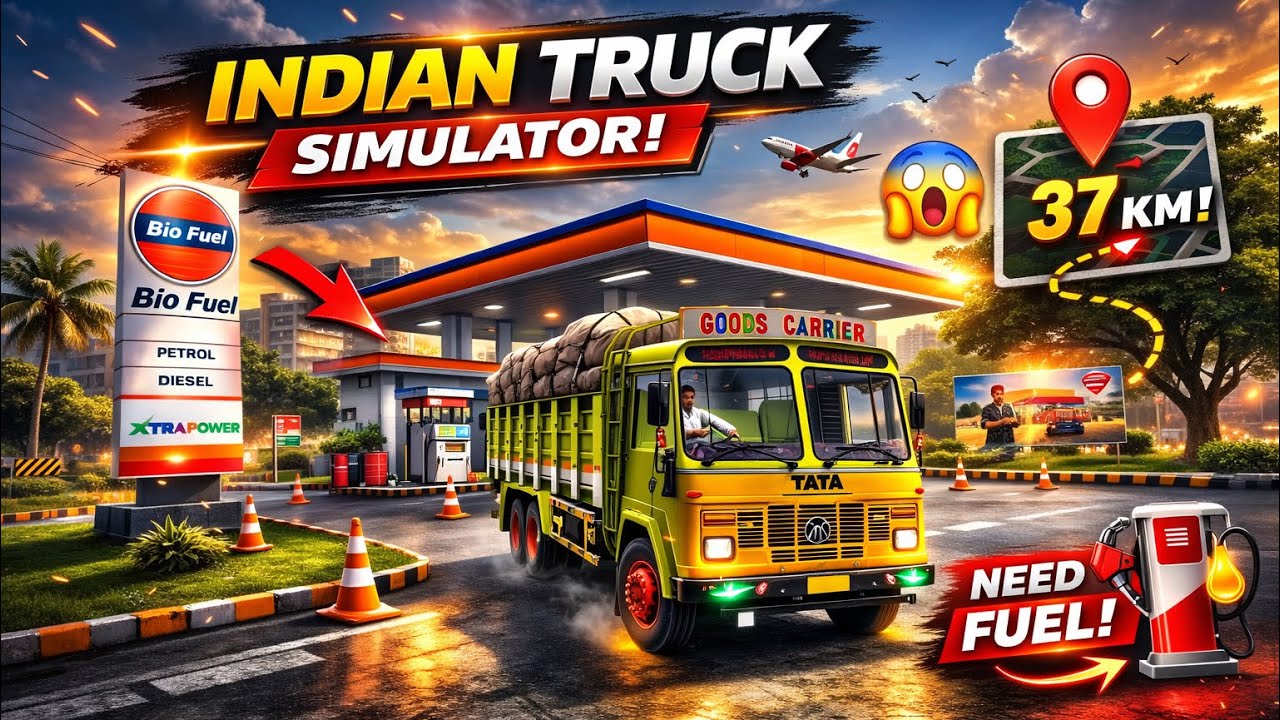 Indian Truck Driving Tamil 🚚 | Fuel Station Challenge | Realistic Truck Simulator