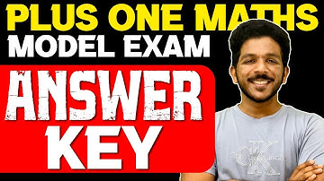 Plus One Maths Model Exam 2025 Answer Key | Exam Winner +1