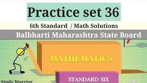 6th STD Math Practice set 36 with Solutions| Triangles and Their Properties #maharashtra board #math