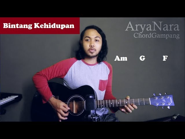 Chord Gampang (Bintang Kehidupan - Nike Ardila) by Arya Nara (Tutorial Gitar) Untuk Pemula class=