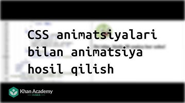 CSS animatsiyalari bilan animatsiya hosil qilish | Dasturlash