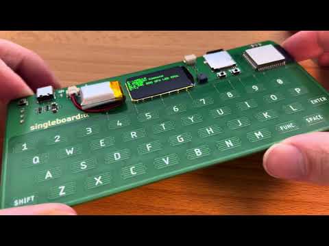 Singleboard: Alpha (esp32 computer) + Speaker + SD-Card + Better Keyboard