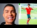 RÉACTION DE RONALDO AU DÉBUT DE SON FILS AVEC L'ÉQUIPE DU PORTUGAL U15 !
