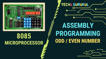 8085 Microprocessor Program to Check a Number is ODD or EVEN | Assembly Programming ODD/EVEN