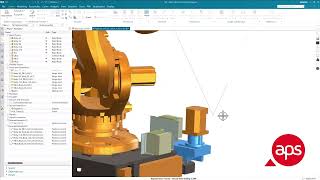 Siemens NX-MCD and ABB robot curve feature demonstration