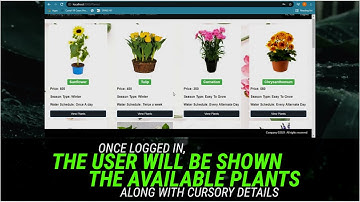 Python Online Nursery Plant Shopping Ecommerce Website | Python Projects