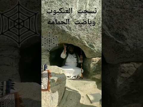 غار ثور وصلت ورب الكعبة المشرفة هنا نسجت العنكبوت وباضت الحمامة جبل ثور مكة المكرمة ربناتقبل