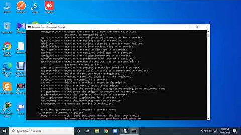 How to start or stop services from command prompt | start and stop services by cmd  | windows 10