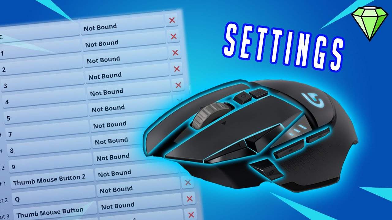 Tag det op Diagnose TVsæt Key-binds you can use on Fortnite with the LOGITECH G502 - YouTube