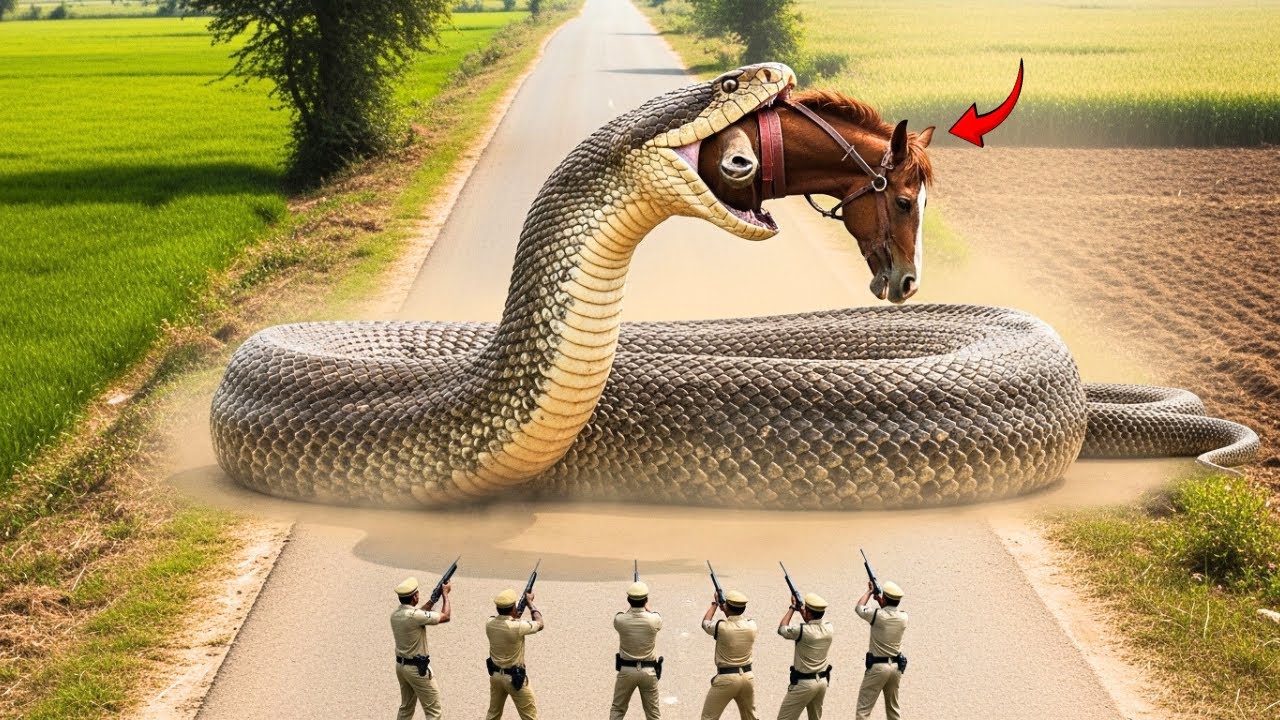 Heroic Rescue Team Saves Horse from Giant Mutant Snake 🐍