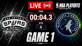 NBA LIVE! San Antonio Spurs vs Minnesota Timberwolves | 2026 NBA Playoffs Game 1