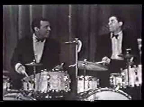 Buddy Rich & Jerry Lewis drums lessons