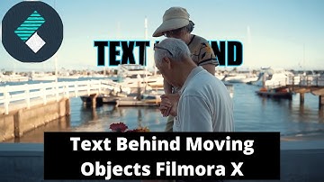 Text Behind Object Filmora X | Text Reveal Filmora X