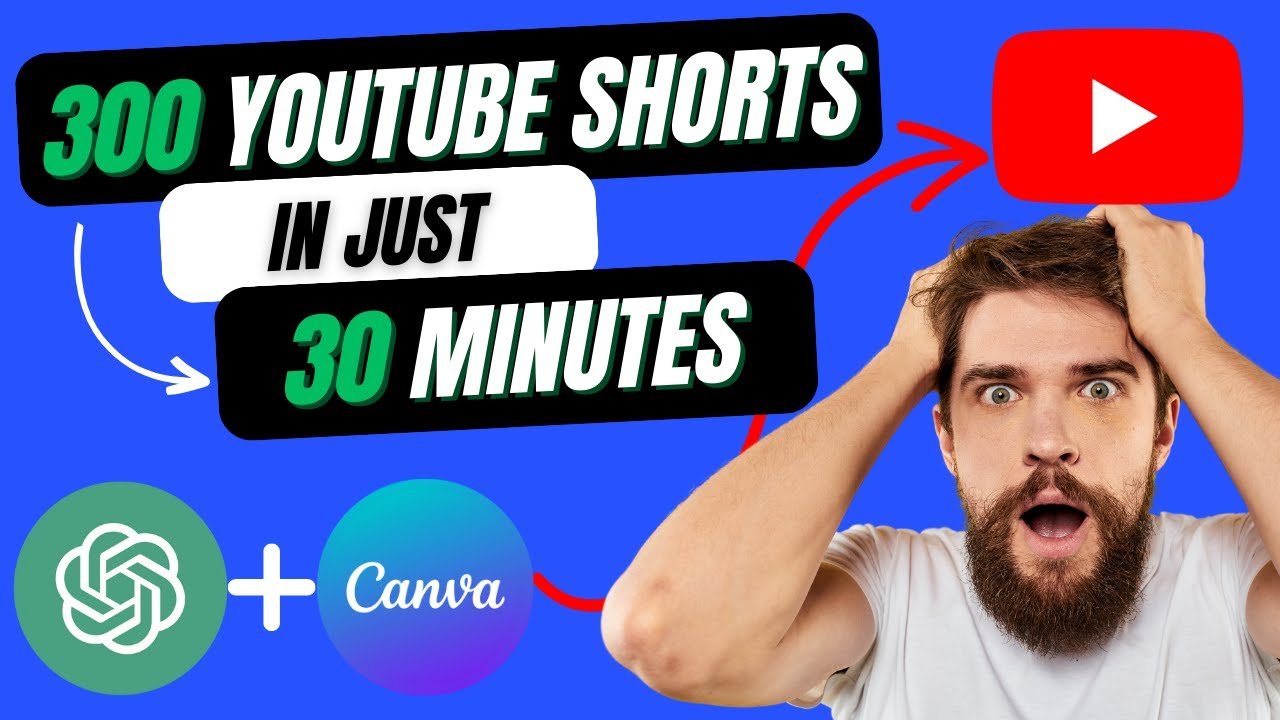 How I Made 300 YouTube Shorts in Just 30 MINUTES for a Faceless YouTube ...
