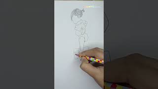drawing a baby girl seeing her weightdrawing pencildrawing girldrawing shorts
