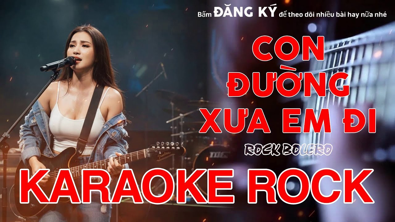 Karaoke Rock - Con Đường Xưa Em Đi (Metal Rock Version) - Bolero Rock Cực Cháy | Metal Rock