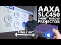 AAXA SLC450 REVIEW: Mini Projector Makes a Huge Screen in a Short Distance!