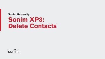 Sonim XP3 - Delete a contact