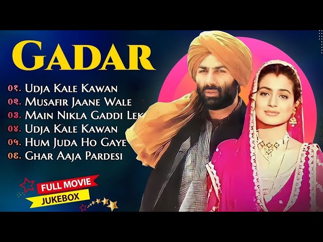 Gadar All Movies Songs |Gadar Sunny Deol, Hindi All Movies Amisha Patel | 90's Hits | Filmy Jukebox class=