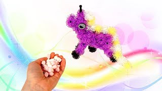 BUNCHEMS DIY   HOW TO MAKE A PURPLE UNICORN + CANDY