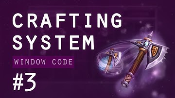 Crafting System Unity #3 - Crafting Window Code