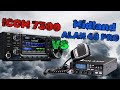 Icom 7300 vs midland alan 48 pro  am cb 27 mhz rx test