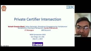 NDSS 2023 - Private Certifier Intersection