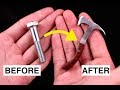 Turning a Stainless Steel Bolt into a Mini Tomahawk